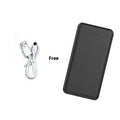 20000mAh black plastic power bank with multi-USB ports for self-heating vest