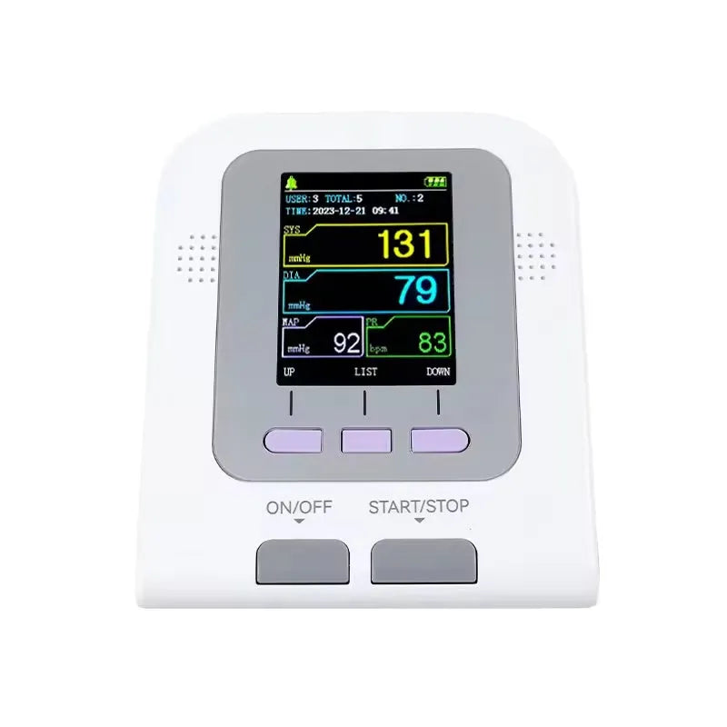 CONTEC08A Vet digital blood pressure monitor for animals with colour screen and attached cuff.