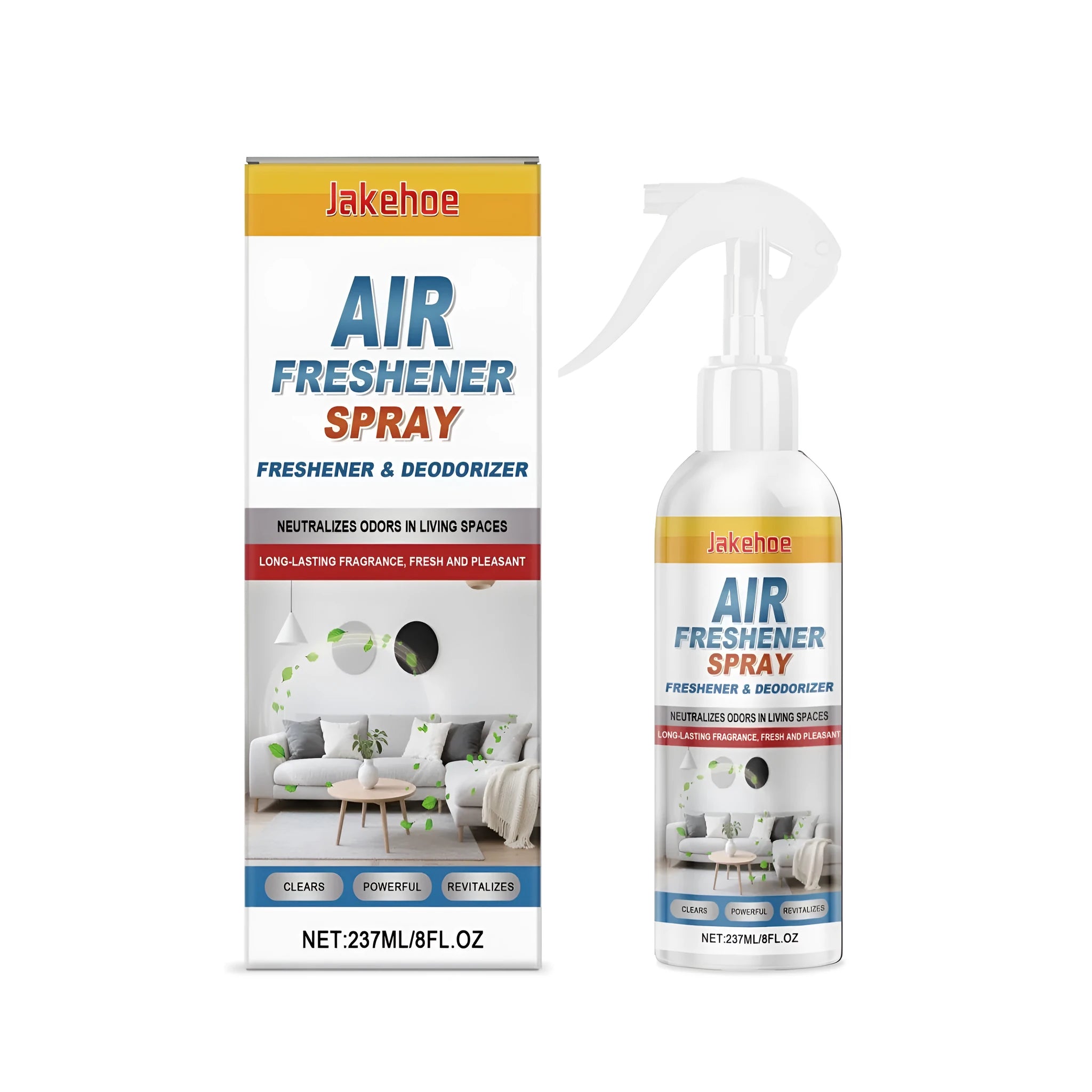 237ml air freshener spray bottle with menthol ingredients for room odour control