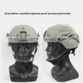Transparent anti-riot tactical helmet with explosion-proof mask in multiple colour options