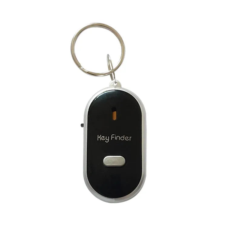 Oval acrylic key finder pendant in red, blue, white, black and orange colour options with voice control functionality