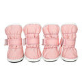 Winter pet dog snow boots in grey, waterproof and antifreeze, with non-slip sole for small dogs