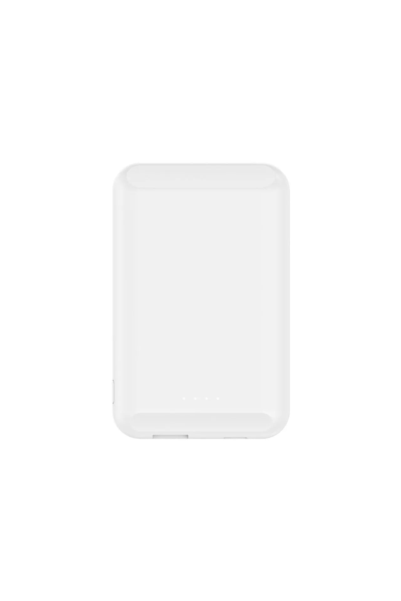 Magnetic wireless power bank 5000 mAh in black blue green pink or white colours