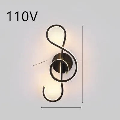 Minimalist Nordic design LED wall lamp with a silicone shade, mounted on a bedroom wall.