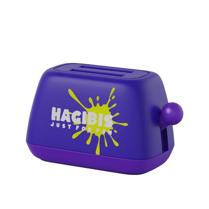 Switch tape spitting driver tool with ABS plastic body and silica gel base in purple colour option