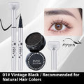 Double-headed lower eyelash seal liquid eyeliner pen set in Retro Black and Caramel Mocha