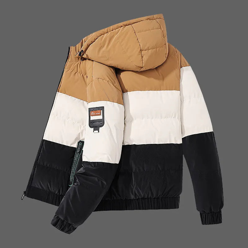 Corduroy winter jacket for teenagers and adults in red, green, khaki, grey, dark green or brown, sizes L to 4XL