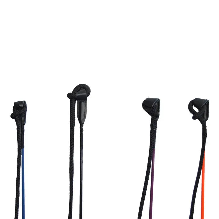 Advanced equestrian training whip with nylon fibreglass core and ergonomic handle