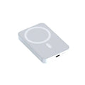 Pink magnetic wireless power bank showing dimensions of 100mm by 64mm.