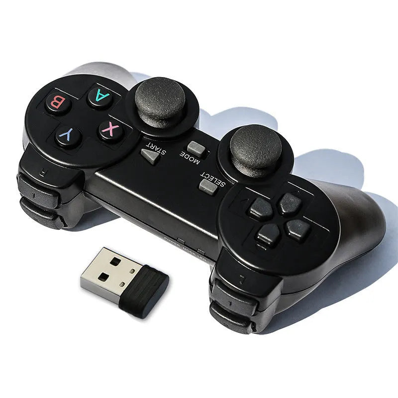 Classic Black 2.4G wireless gamepad for PC, Android TV, STEAM and PS3 with USB receiver