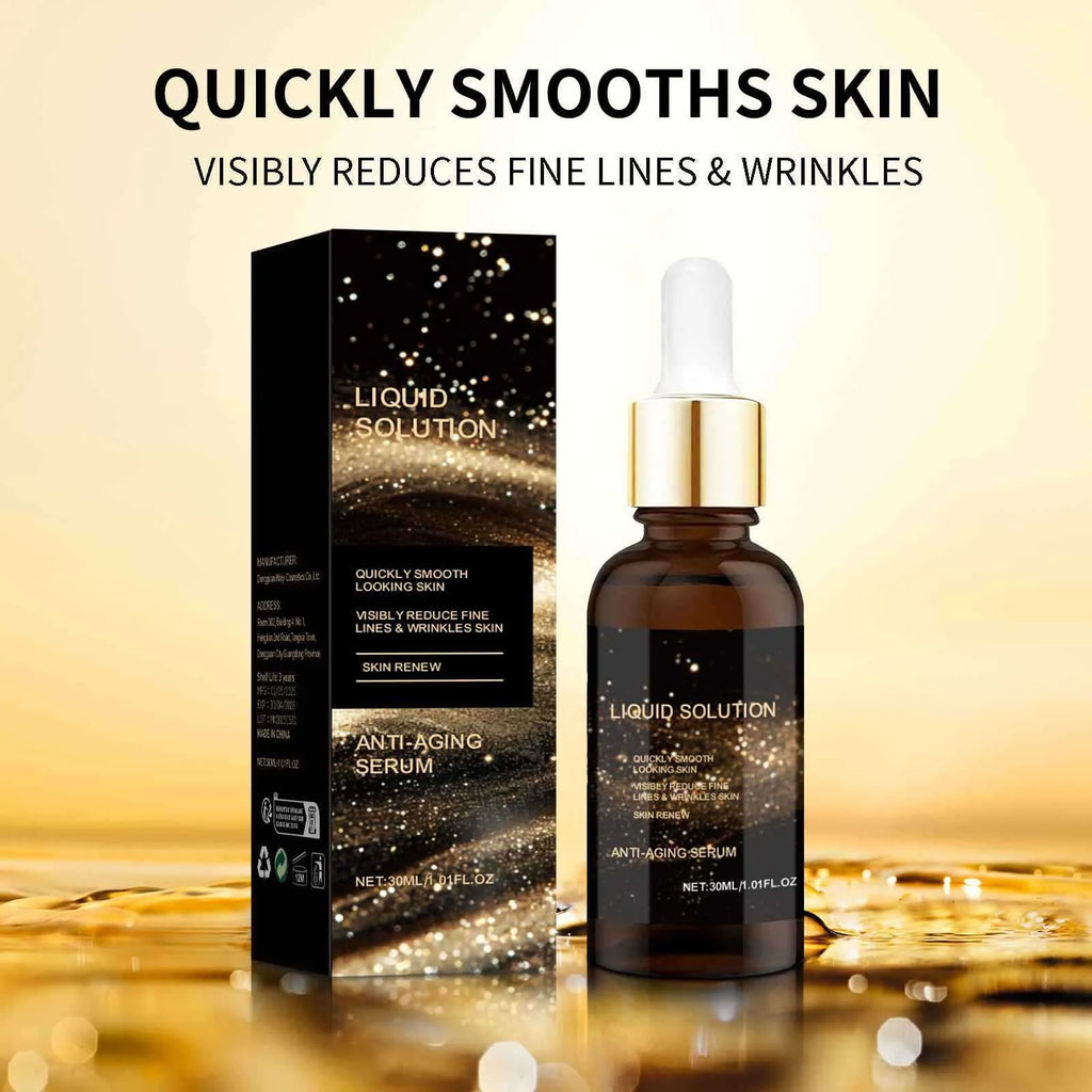 30ml facial moisturising liquid bottle with hyaluronic acid formula