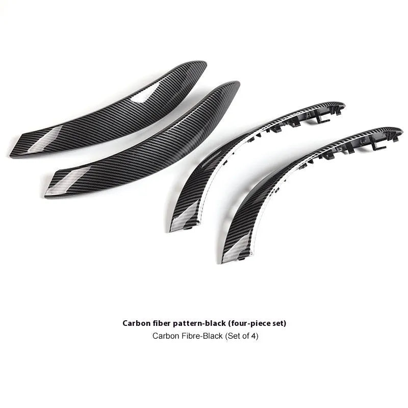 BMW F30 F35 3GT 4 Series door handle cover trim in carbon fibre pattern ABS plastic