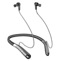 Wireless Bluetooth headset with intelligent noise reduction, 16-channel hearing aid, silicone, black colour, digital display