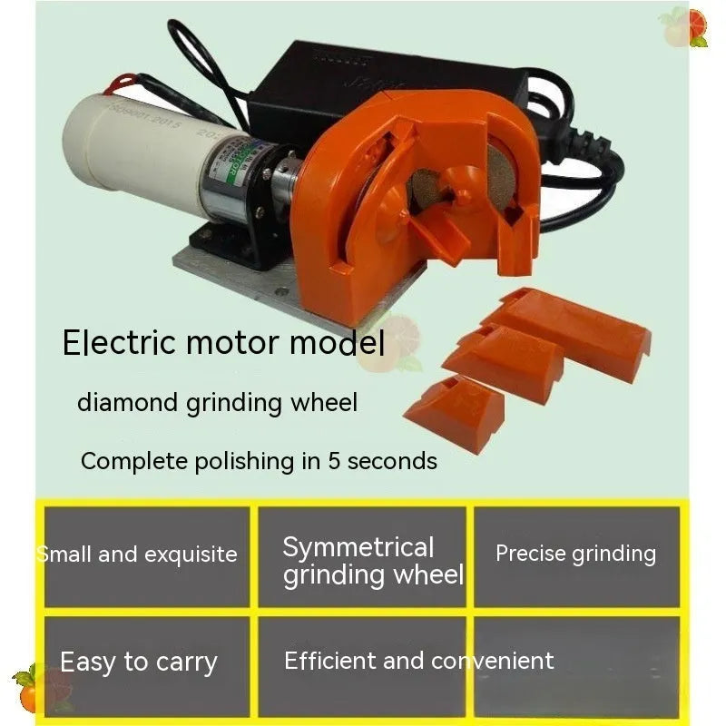 Orange universal grinding drill tool with portable design and two replacement sanders
