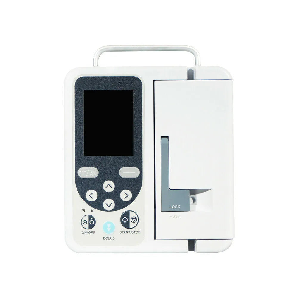 CONTEC SP750 volumetric infusion pump with TFT screen, keypad, and IV tubing