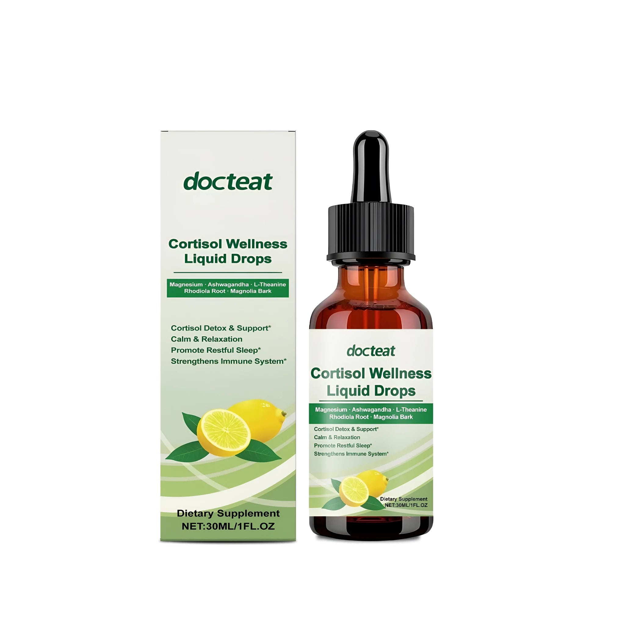30ml bottle of traditional Chinese medicine supplement drops with dropper for body health regulation
