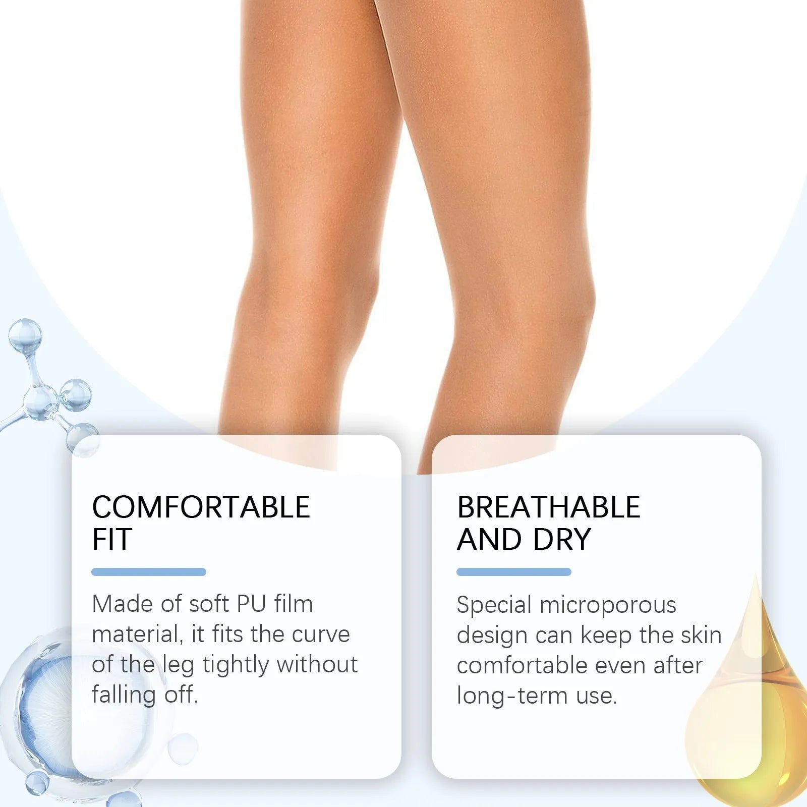 Leg anti-wear patches pack with 10 pieces for friction protection on legs and ankles