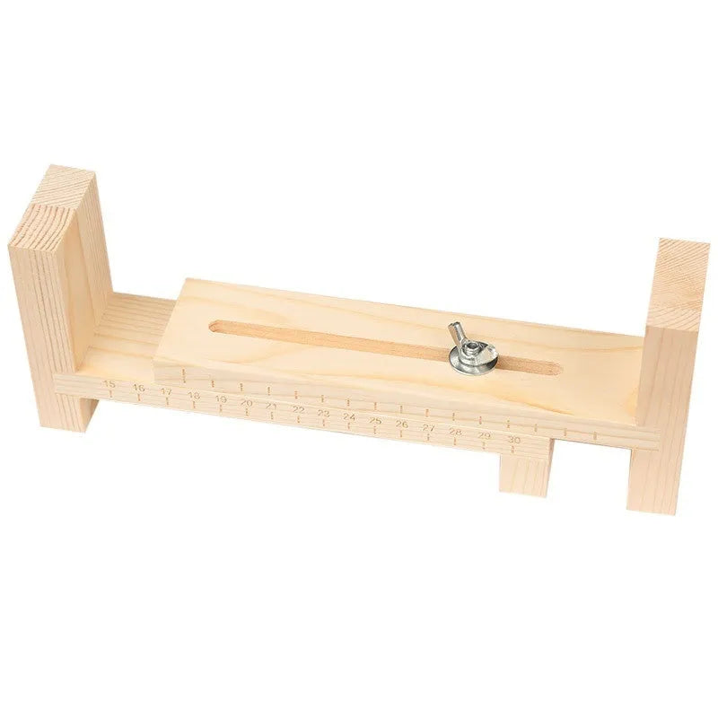 Solid wood handmade weaving machine DIY tool with fixing rack for jewellery crafting