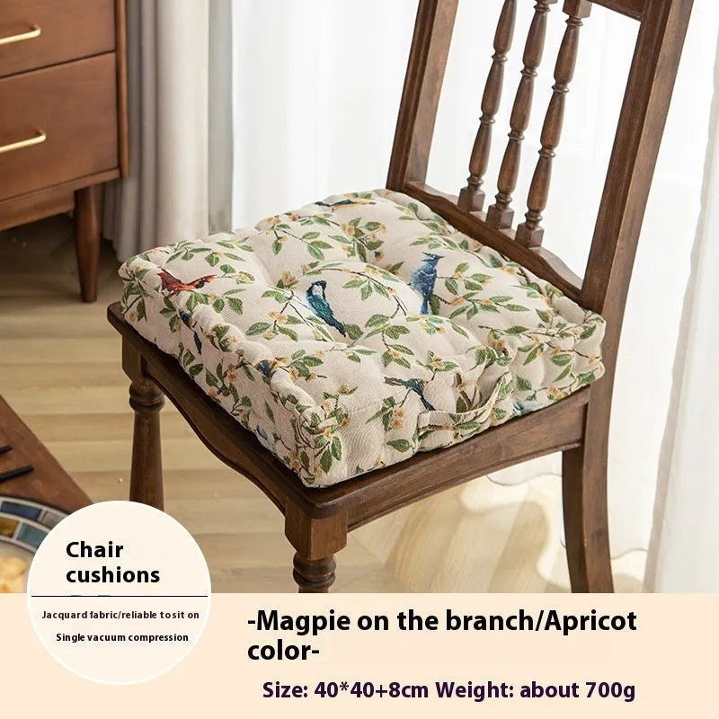 American dining chair cushion with thick PP cotton filling measuring 40×40×8cm
