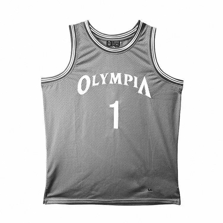 Breathable sleeveless polyester gym training top in yellow flower colour on model