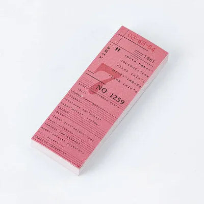 Vintage writable pad city notes with 100 pages, 40mm x 80mm size, gift shop cover design