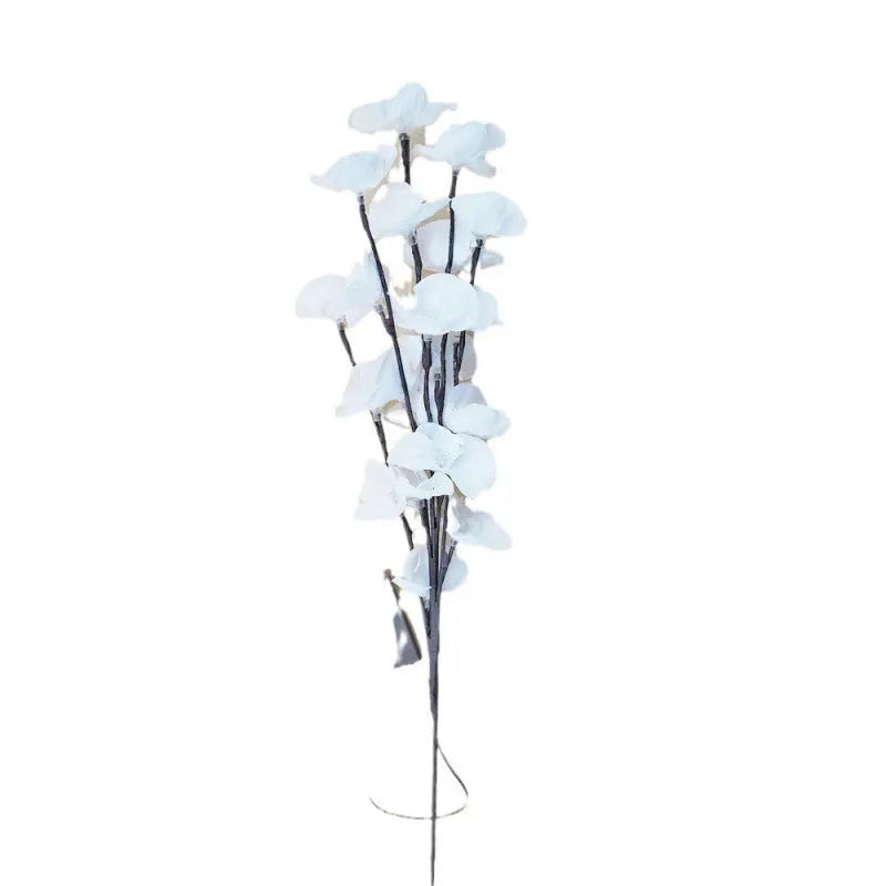 65cm long LED phalaenopsis branch decorative light with warm pink lighting and battery operation