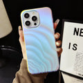 Frosted double-layer TPU PC colour-changing drop-resistant protective cover for iPhone 11-16 Pro Max in feather pattern