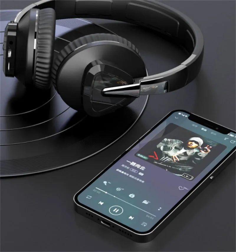 H3 wireless subwoofer headset with all-inclusive ear cups in black, white, blue, or khaki colours