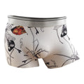 Men's ice silk seamless boxer shorts in a bright colour with U-convex design