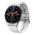 Bluetooth call smart watch with 1.28 inch screen, metal and plastic body, TPU silicone strap, black colour, showing music recording and step counting functions