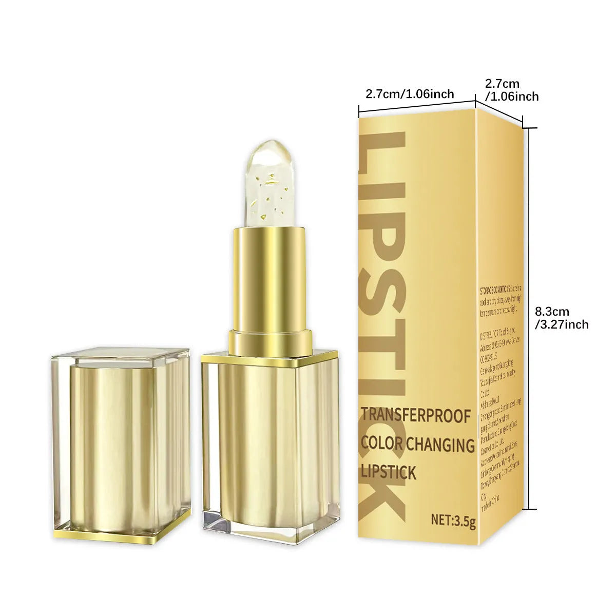 YB1001 moisturising colour-changing lipstick lip balm with temperature sensing, standard specification