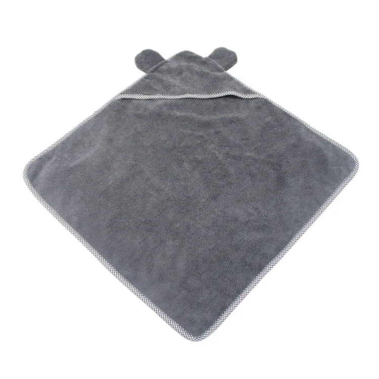 Grey and green ultra fine fibre pet towel for dogs and cats in three sizes