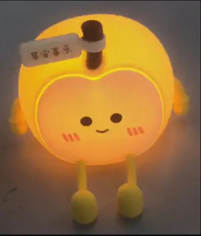 Qian'an Xile night light USB charging built-in battery yellow light geometric stereo cartoon style bedroom desktop