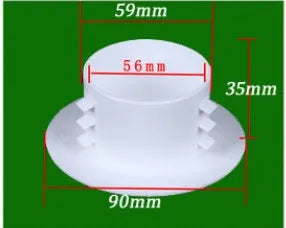 Plastic air conditioning hole cover kit with blocking caps, vent covers, and sealing glue.
