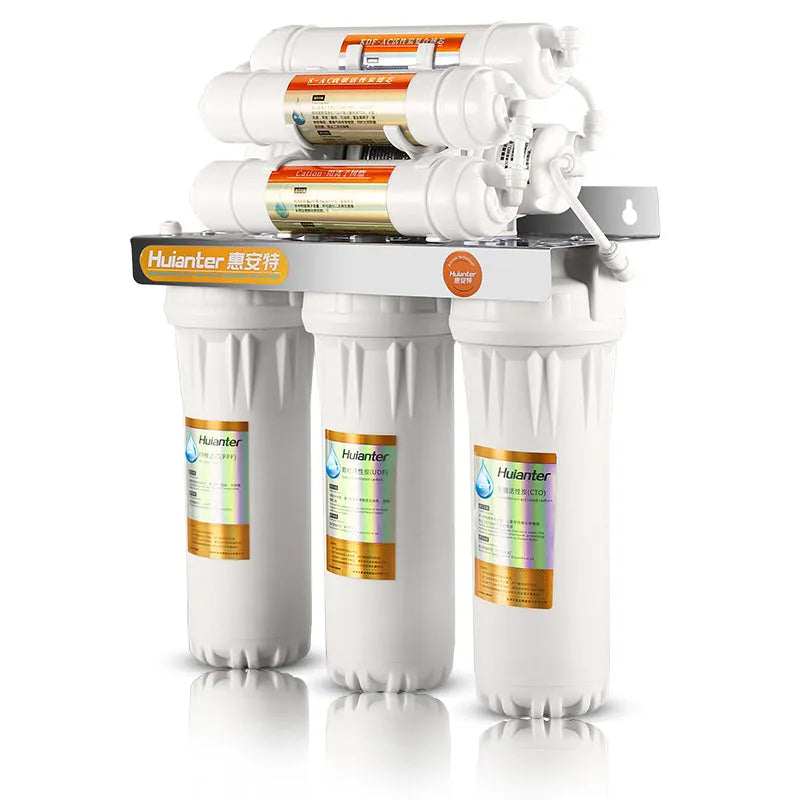 White plastic water filter element for direct drinking tap water purification systems