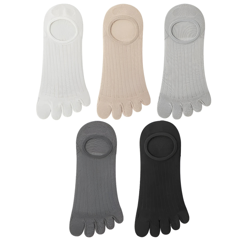 Men's five-finger invisible socks in modal fabric with antibacterial properties