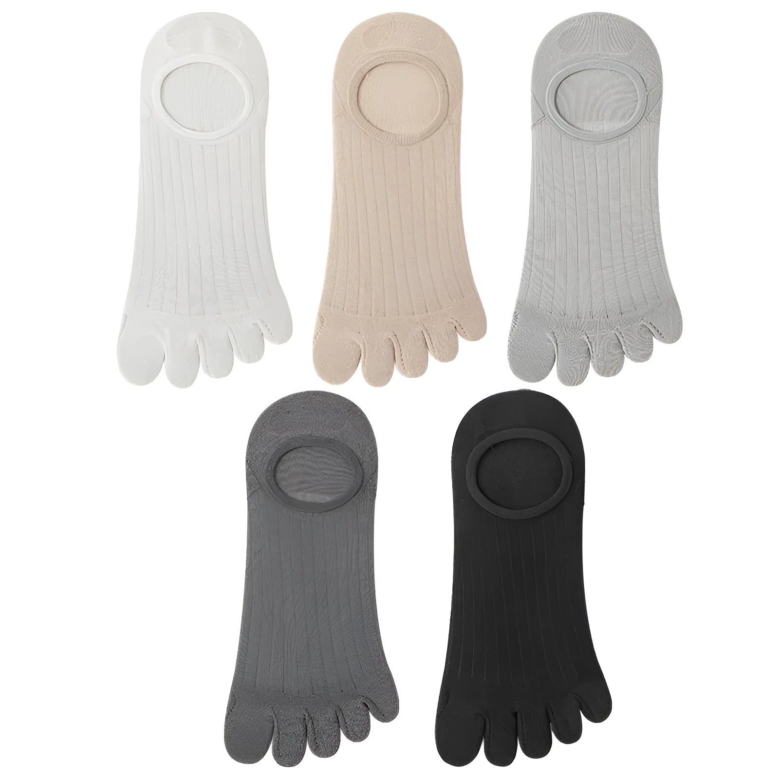 Men's five-finger invisible socks in modal fabric with antibacterial properties