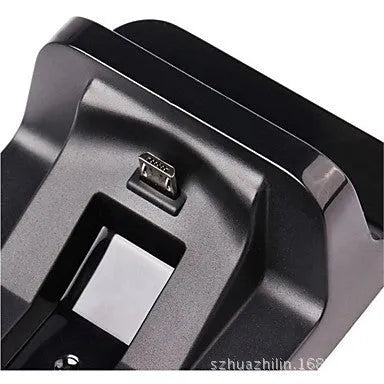 Black ABS plastic double handle fixed charger for PS4 console with stable base