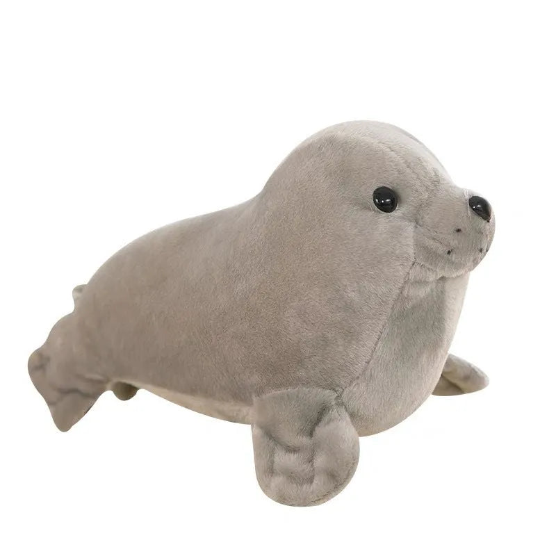 Polar Ocean Underwater World seal plush toy 25cm tall white pink gray soft stuffed animal