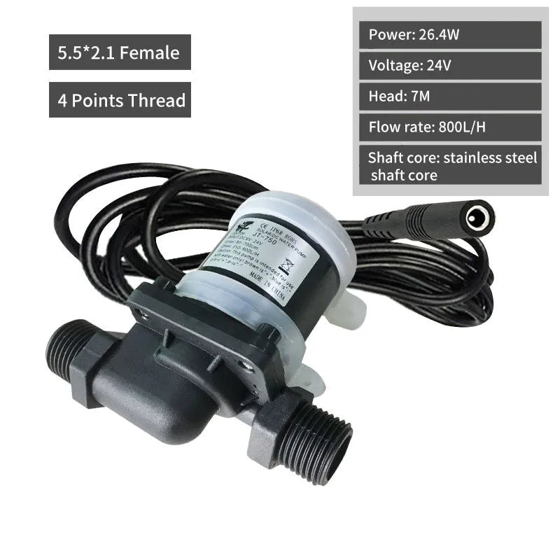 Jiatong JT-750 DC threaded water pump for solar heaters and underfloor heating