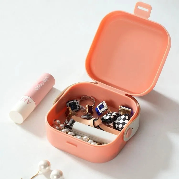 Medium portable storage box for data cables and Bluetooth headsets in Nordic White colour