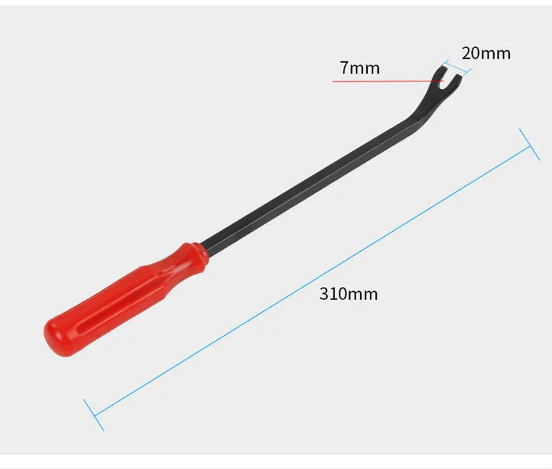 Red-handle steel light switch pliers for General Motors door panel clip installation