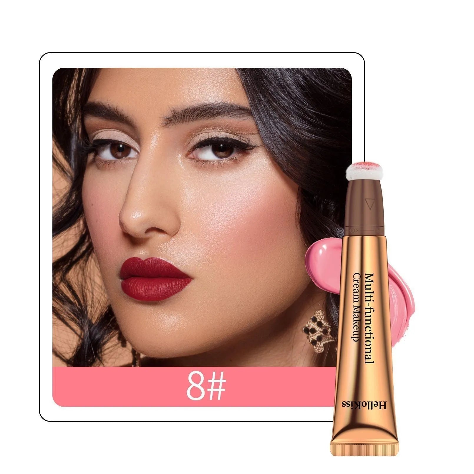 Makeup highlight and contour pen with sponge tip applicator, 15ml size.
