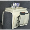 Oxford fabric sofa armrest organiser bag for remote control and magazine storage