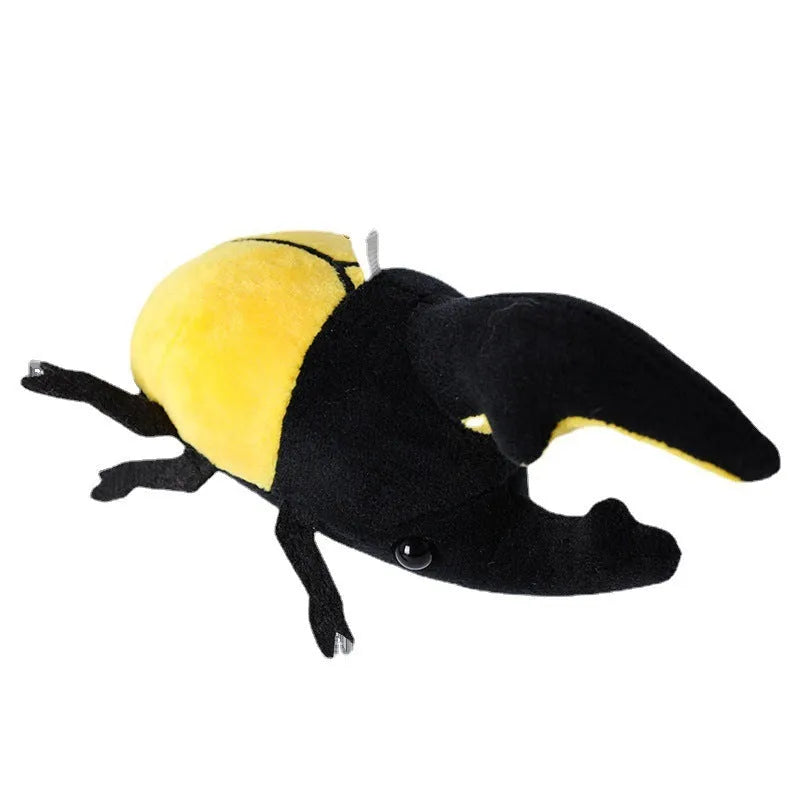 10cm Japanese rhinoceros beetle plush doll pendant in six colour variations