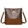 Brown soft PU leather messenger bag with organisation compartments and urban simplicity design