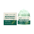 Rosemary Scalp Scrub 120g jar with sea salt and macadamia nut seed oil for scalp exfoliation