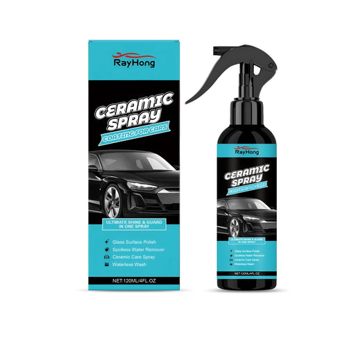 120ml aerosol can of PTFE ceramic coating spray for car paint, glass and wheels.