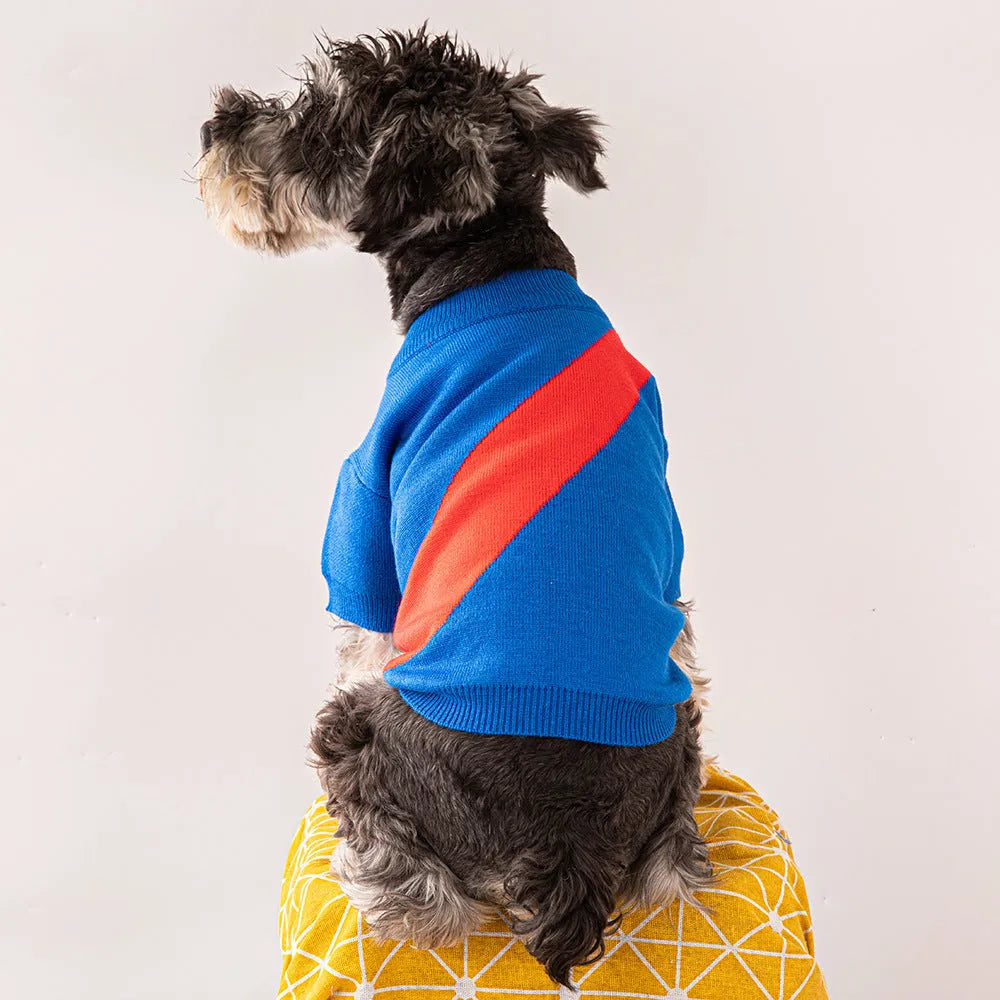 Knitted wool dog jumper for corgis and poodles in various colours