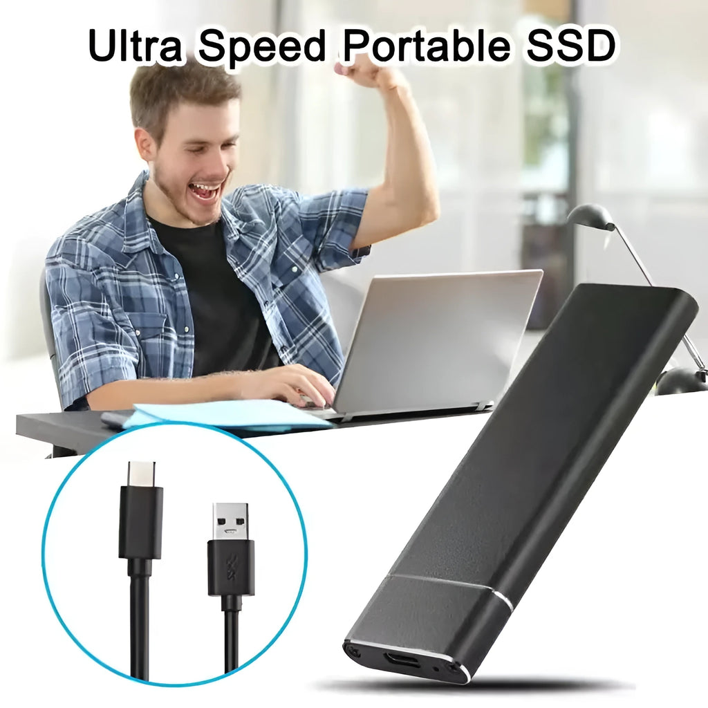 6TB mobile hard disk SSD with ultra-thin metal shell in multiple colour options
